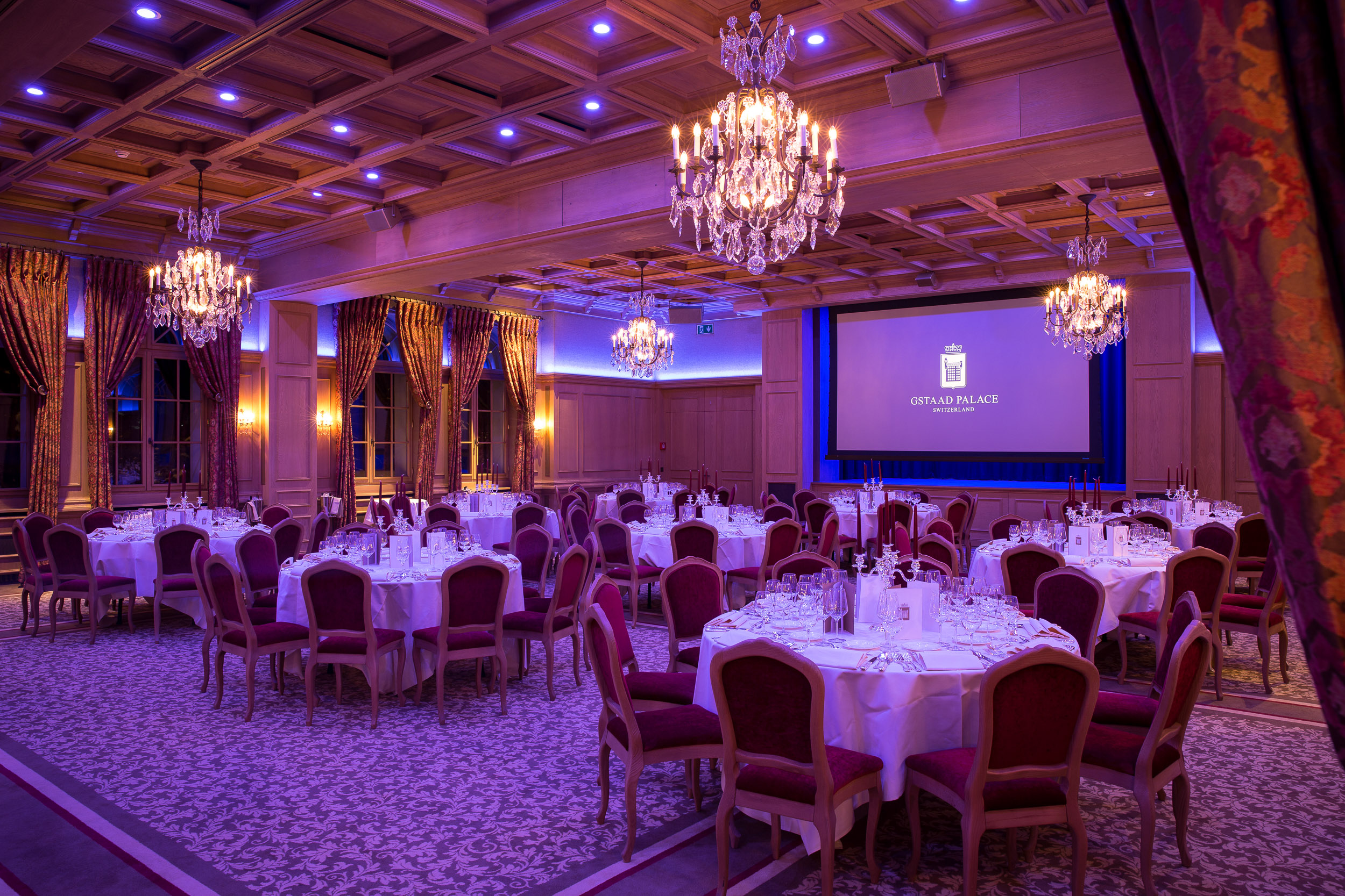 Salle Baccarat | Ballsaal | Hotel Gstaad Palace | Qu solutions